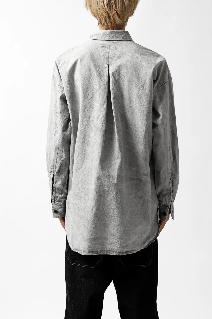 COLINA BIG MINIMAL SHIRT / ORGANIC SUPIMA COTTON BROX (STONE) - Image 30