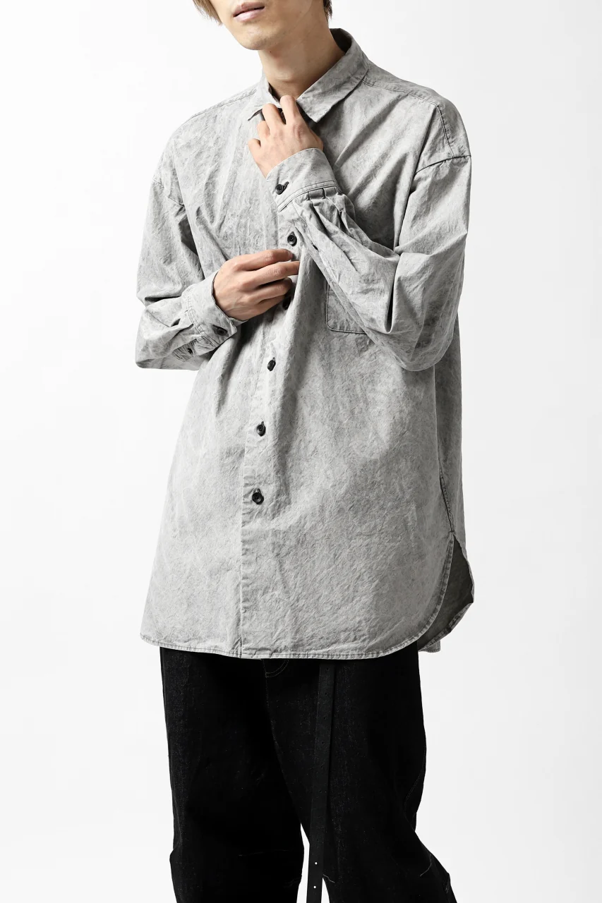 COLINA BIG MINIMAL SHIRT / ORGANIC SUPIMA COTTON BROX (STONE) - Image 31
