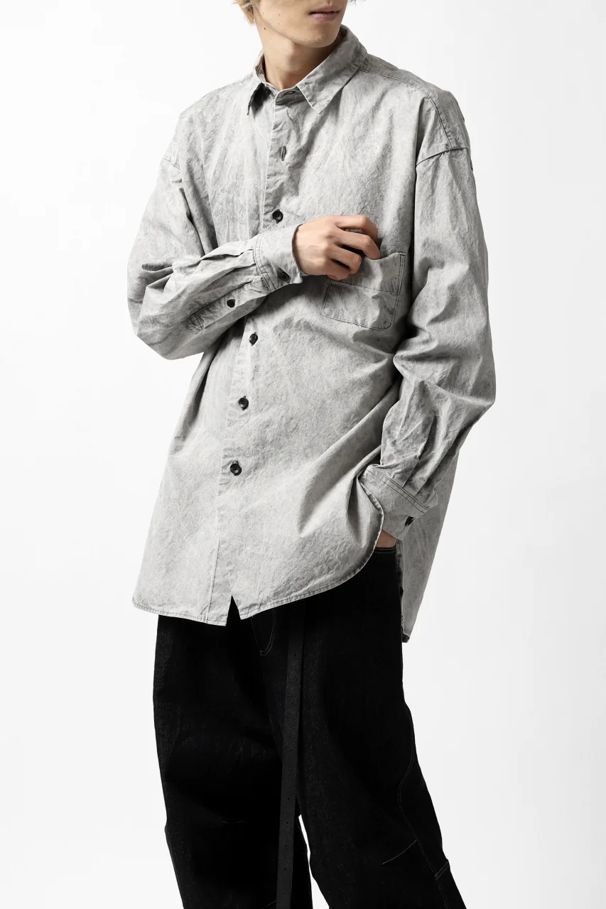 COLINA BIG MINIMAL SHIRT / ORGANIC SUPIMA COTTON BROX (STONE) - Image 32