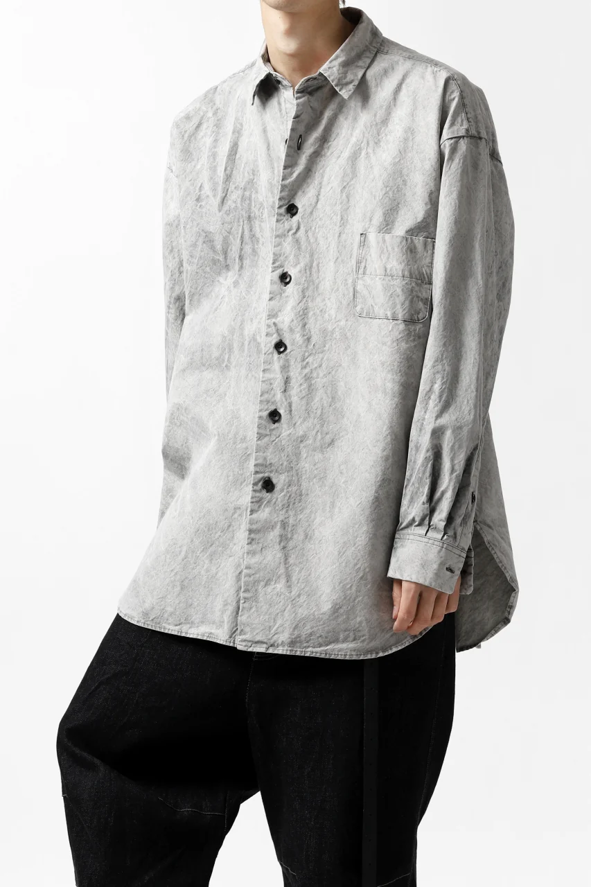 COLINA BIG MINIMAL SHIRT / ORGANIC SUPIMA COTTON BROX (STONE) - Image 34