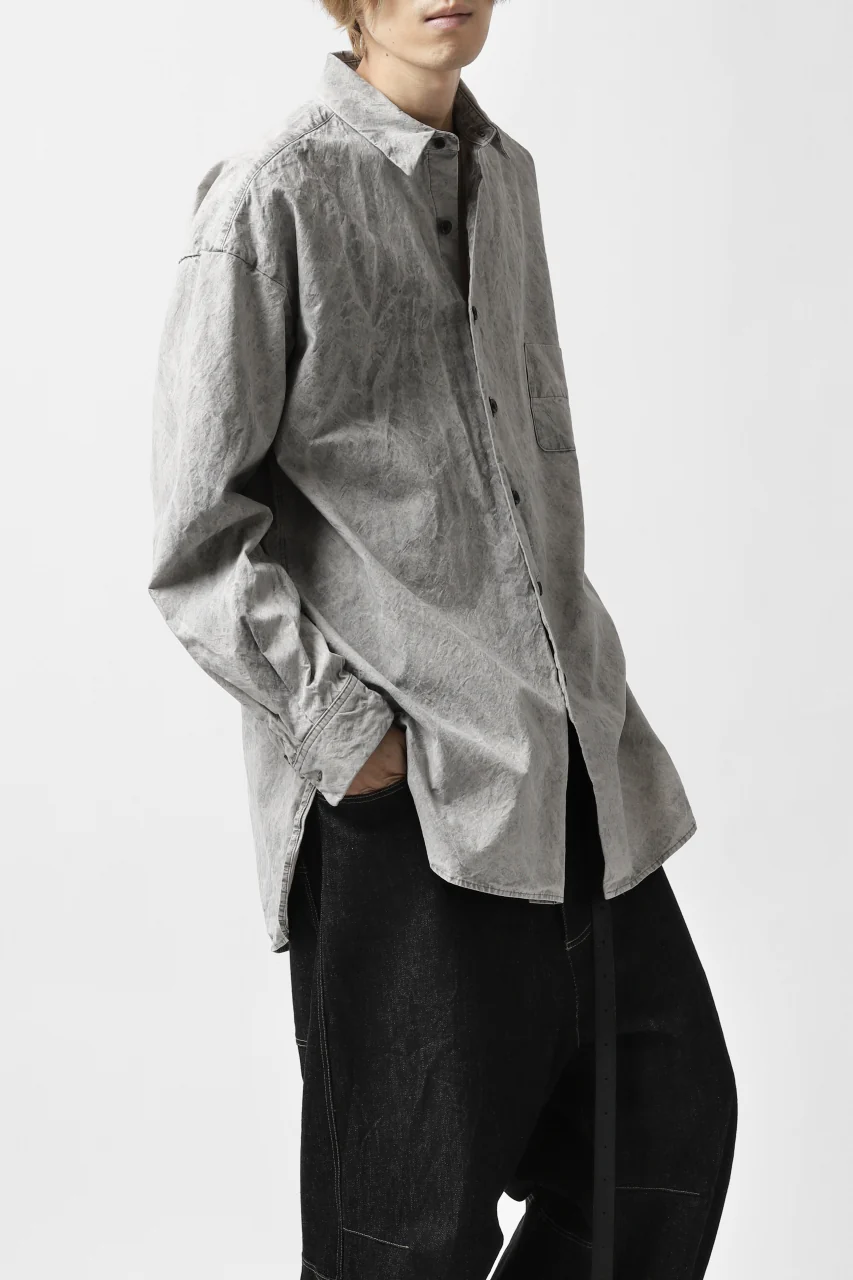 COLINA BIG MINIMAL SHIRT / ORGANIC SUPIMA COTTON BROX (STONE) - Image 35