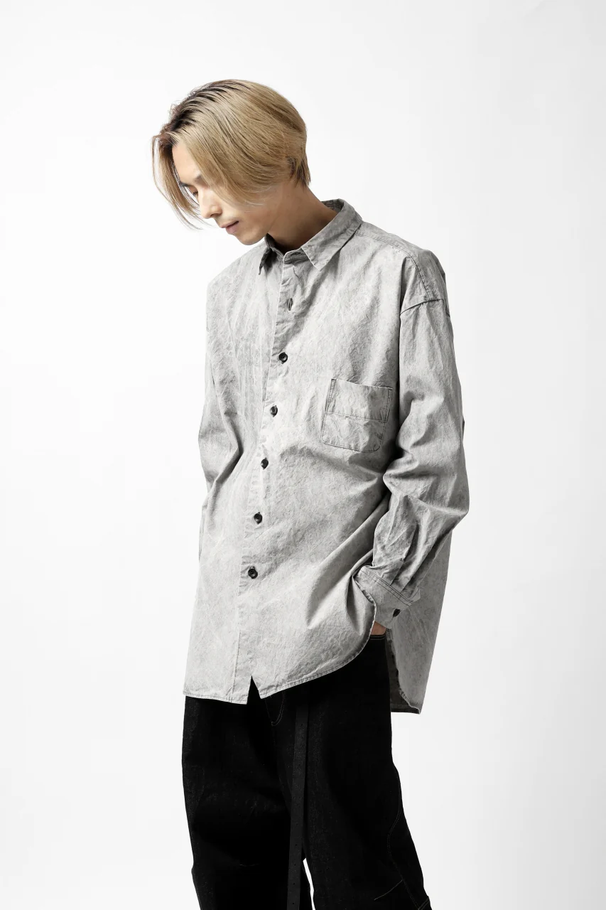 COLINA BIG MINIMAL SHIRT / ORGANIC SUPIMA COTTON BROX (STONE) - Image 37