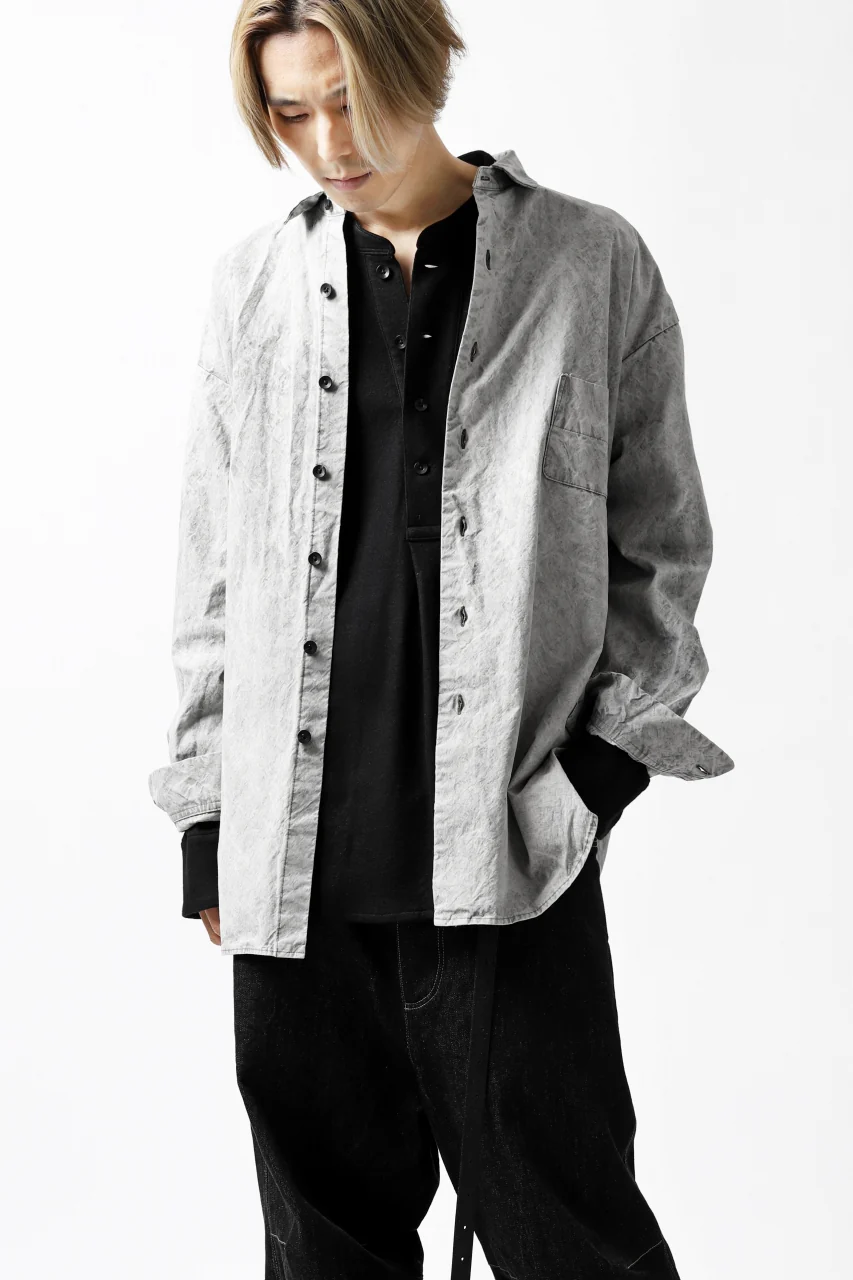 COLINA BIG MINIMAL SHIRT / ORGANIC SUPIMA COTTON BROX (STONE) - Image 39