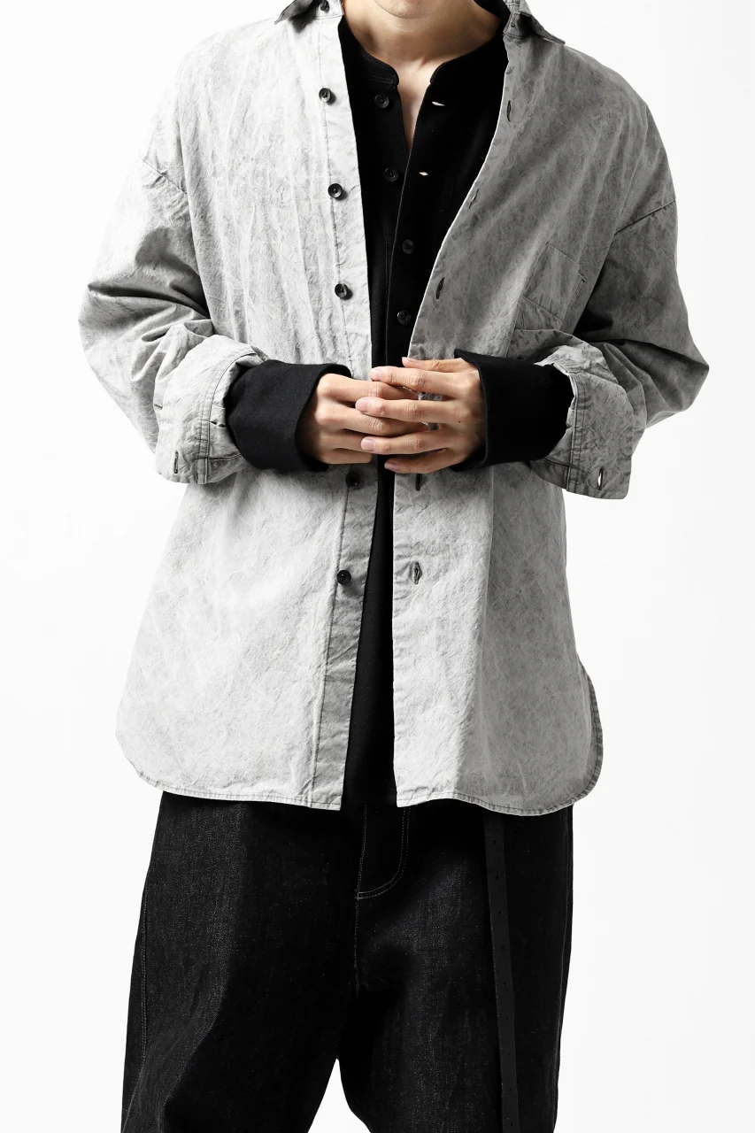 COLINA BIG MINIMAL SHIRT / ORGANIC SUPIMA COTTON BROX (STONE) - Image 40
