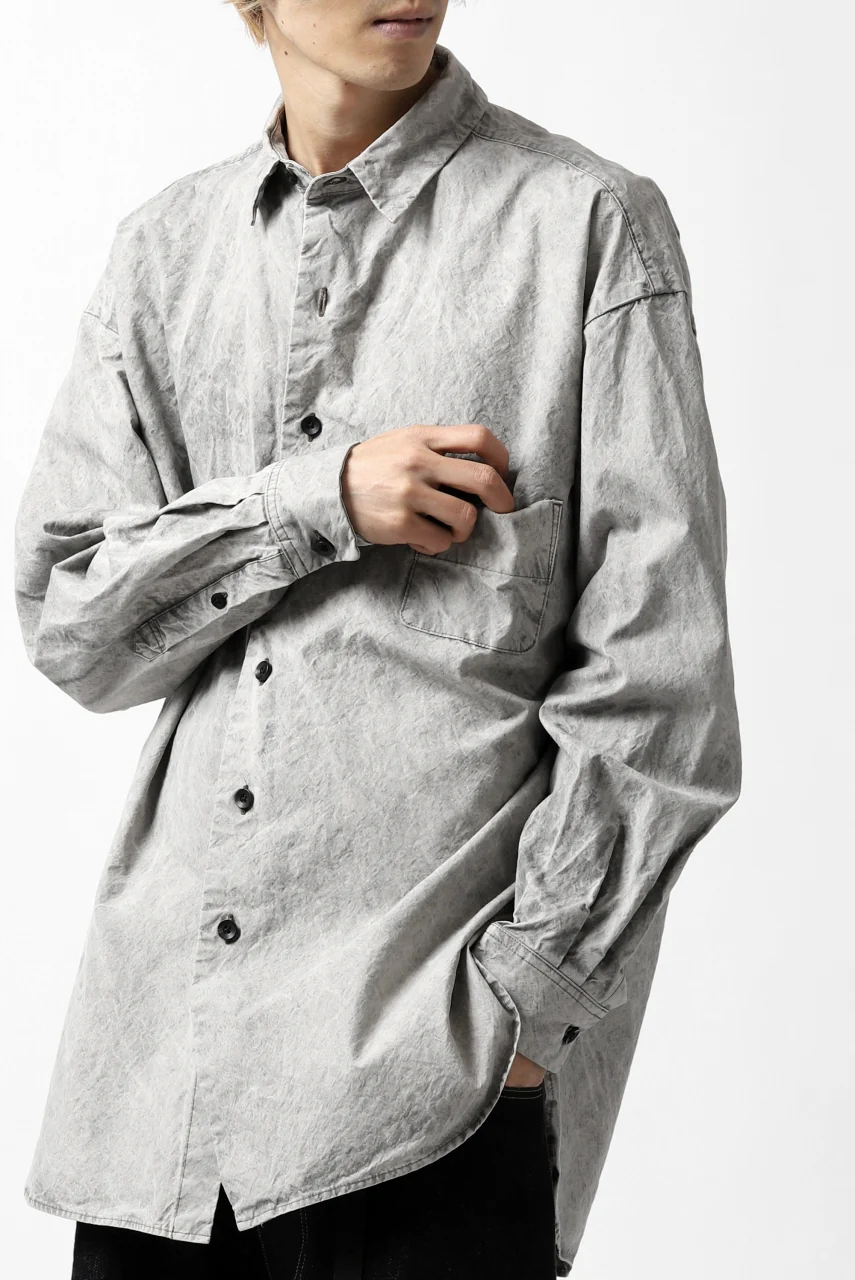 COLINA BIG MINIMAL SHIRT / ORGANIC SUPIMA COTTON BROX (STONE) - Image 41
