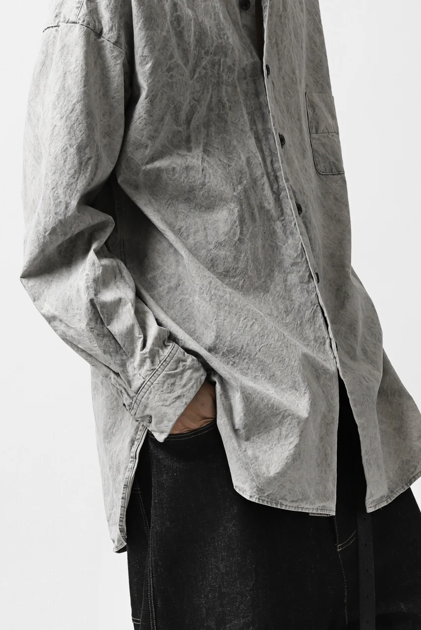 COLINA BIG MINIMAL SHIRT / ORGANIC SUPIMA COTTON BROX (STONE) - Image 42