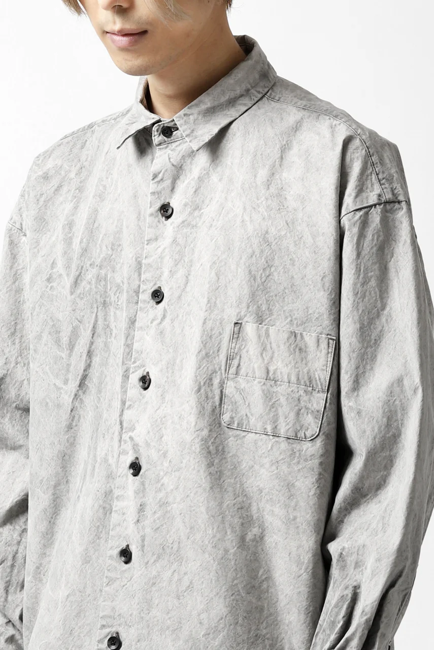 COLINA BIG MINIMAL SHIRT / ORGANIC SUPIMA COTTON BROX (STONE) - Image 43