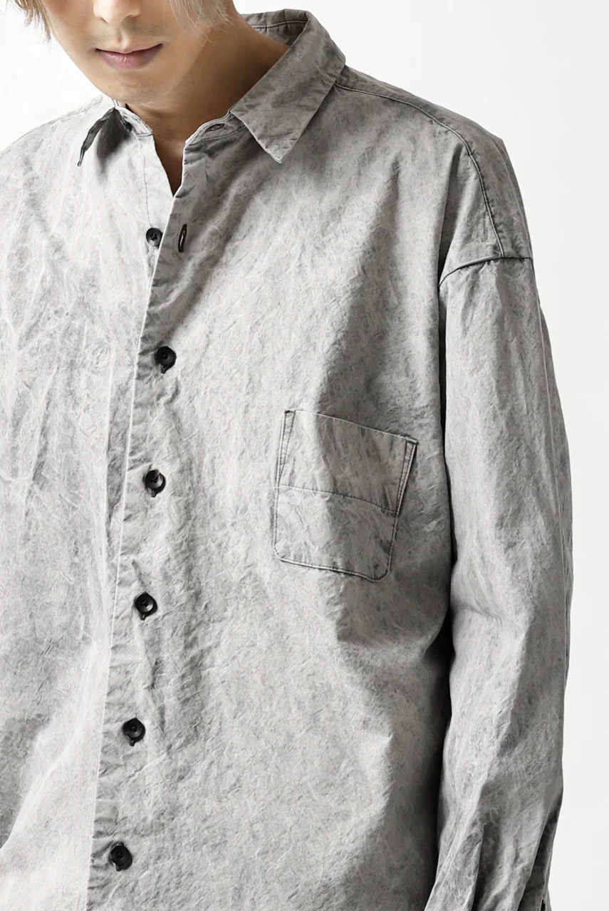 COLINA BIG MINIMAL SHIRT / ORGANIC SUPIMA COTTON BROX (STONE) - Image 44