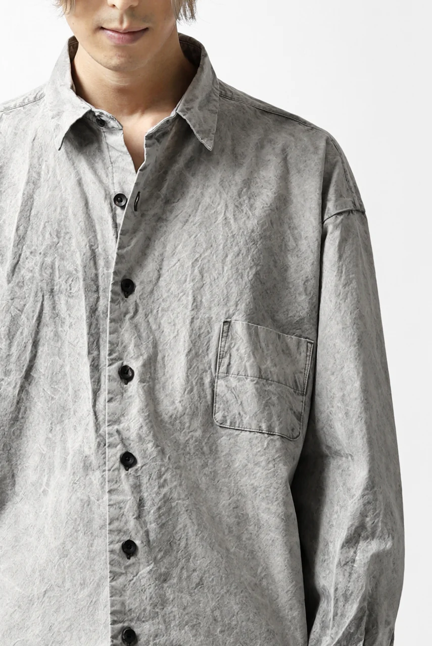 COLINA BIG MINIMAL SHIRT / ORGANIC SUPIMA COTTON BROX (STONE) - Image 45