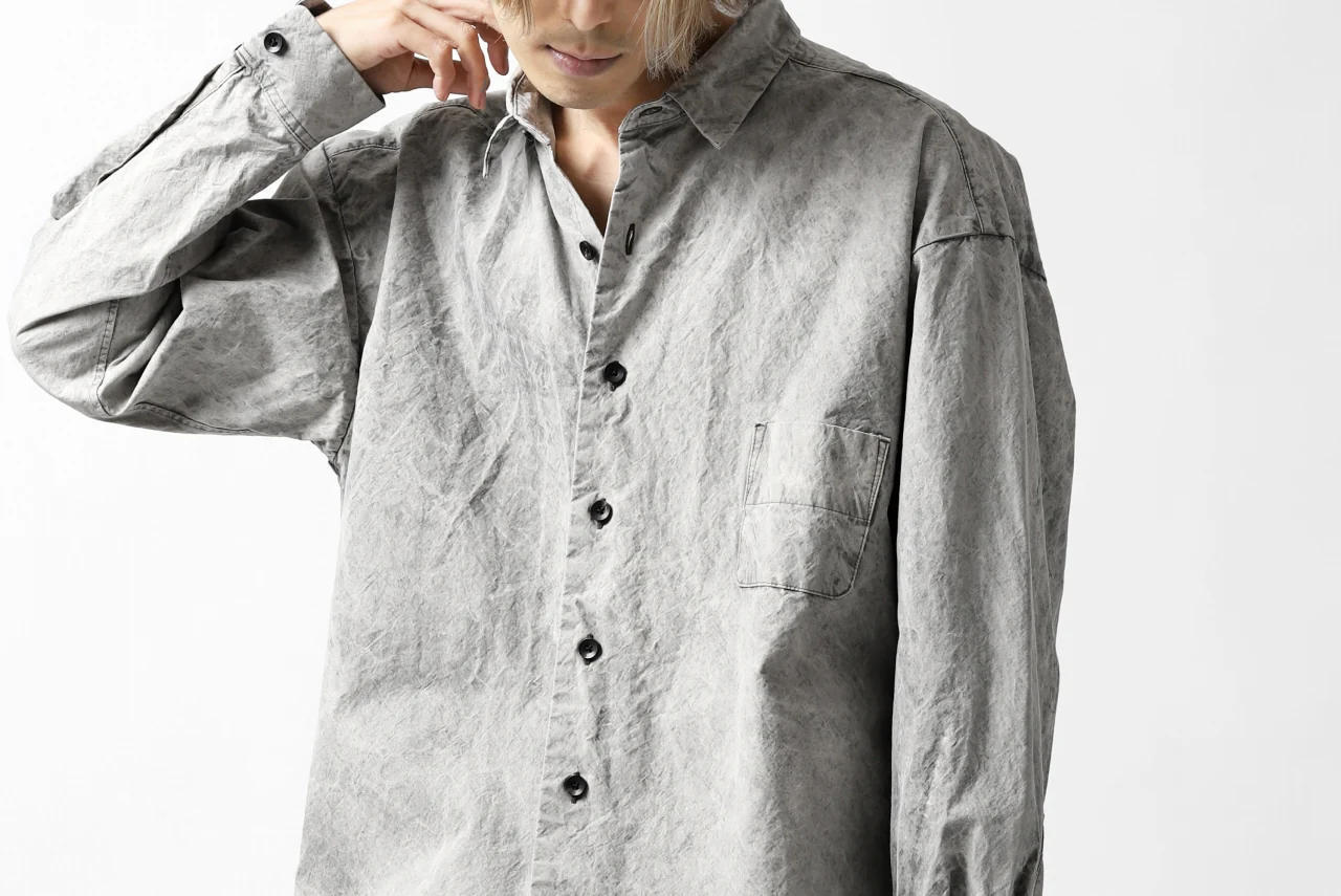 COLINA BIG MINIMAL SHIRT / ORGANIC SUPIMA COTTON BROX (STONE) - Image 51