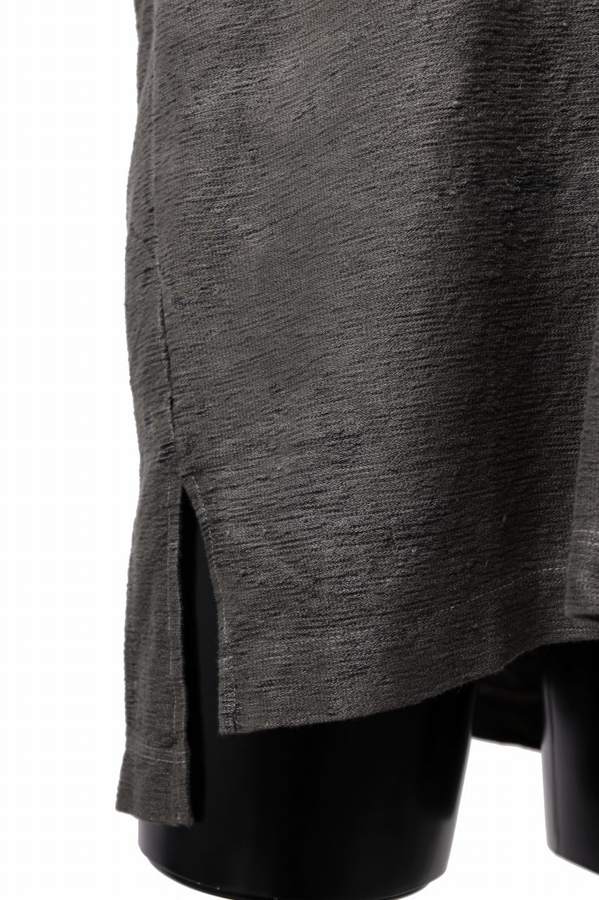 COLINA BIG SKIPPER POLO SHIRT / ANCIENT DYED LINEN HEAVY JERSEY (DUST) - Image 12