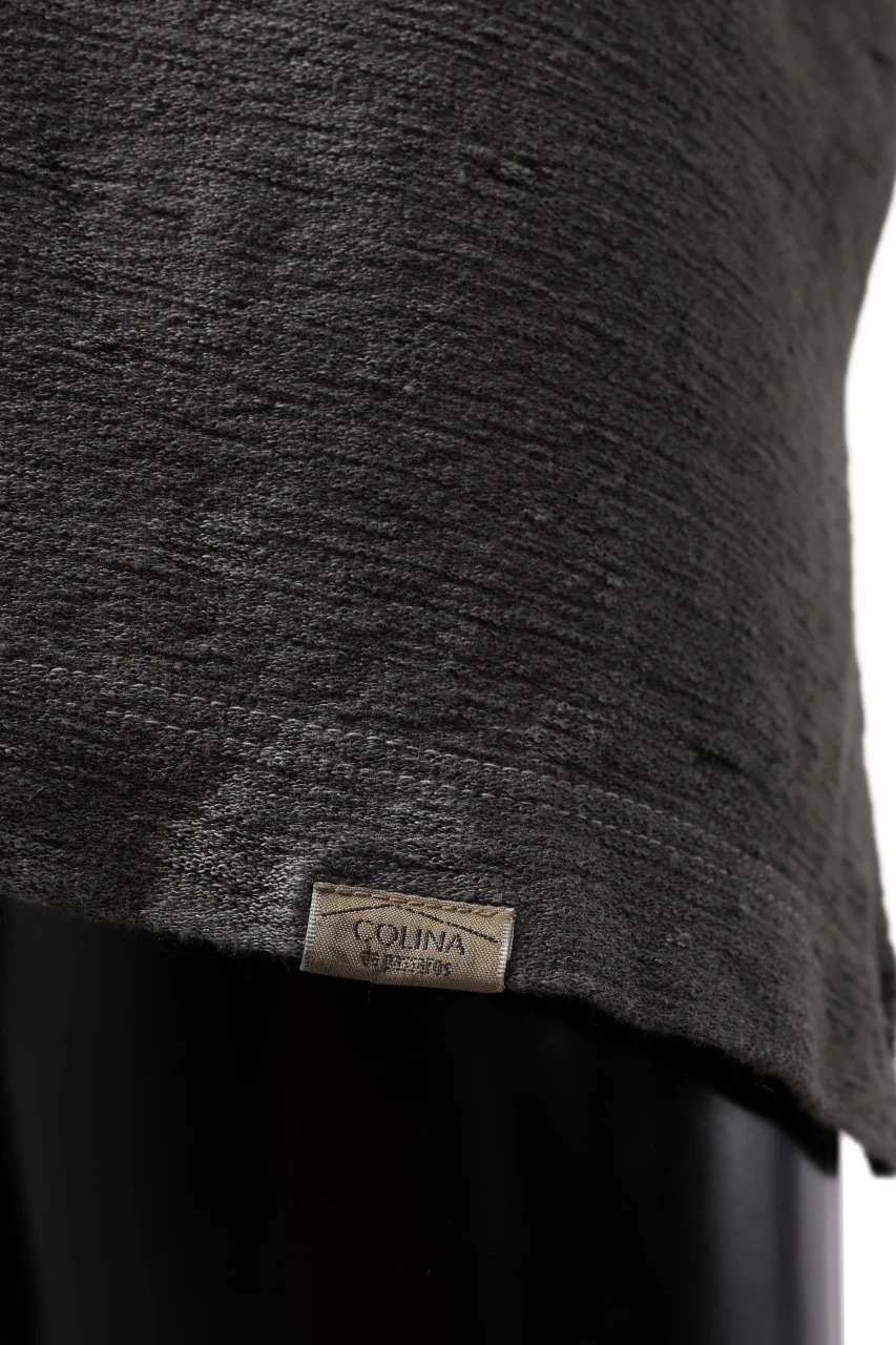 COLINA BIG SKIPPER POLO SHIRT / ANCIENT DYED LINEN HEAVY JERSEY (DUST) - Image 13