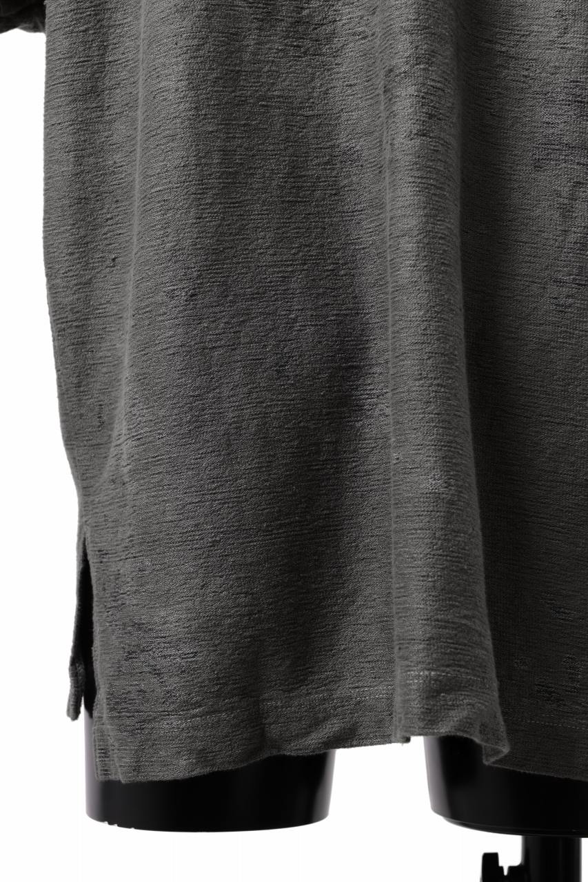 COLINA BIG SKIPPER POLO SHIRT / ANCIENT DYED LINEN HEAVY JERSEY (DUST) - Image 16
