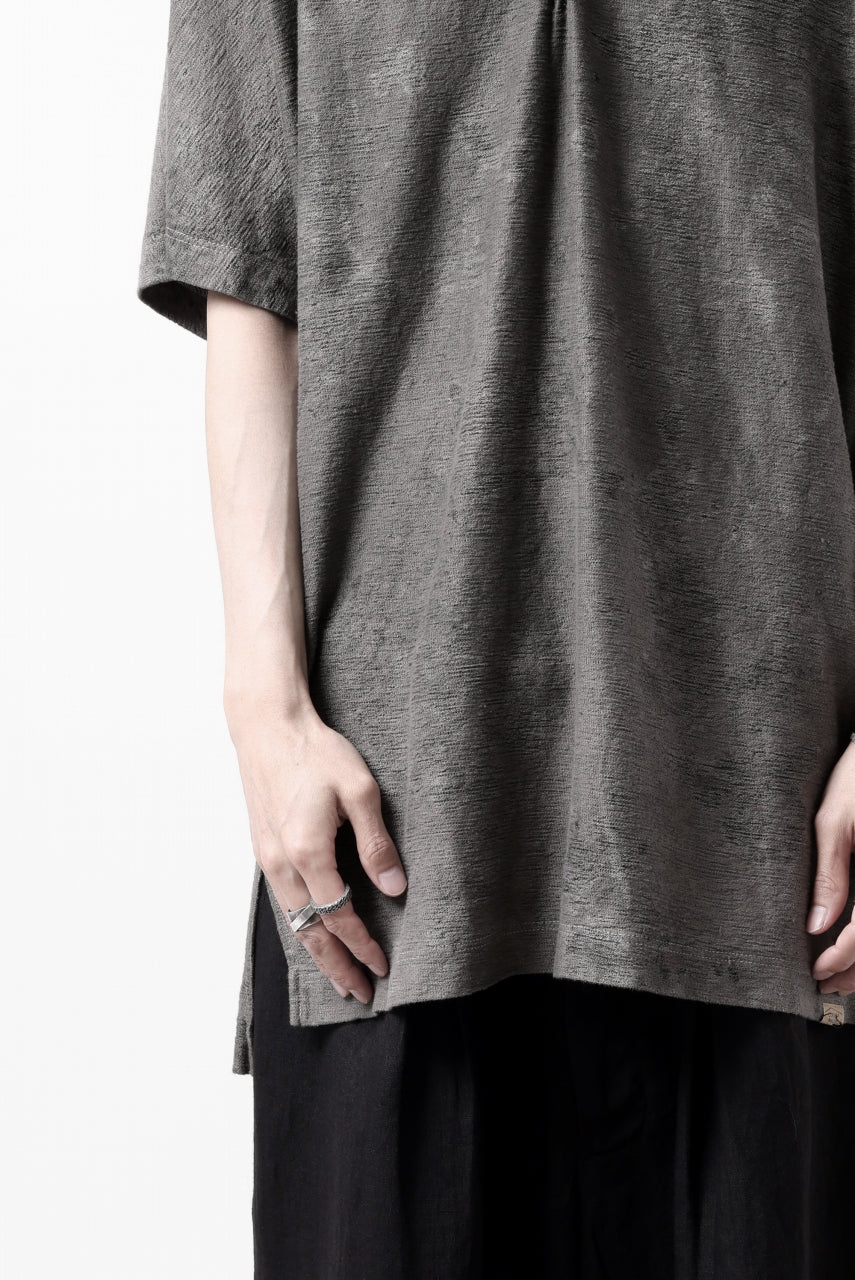 COLINA BIG SKIPPER POLO SHIRT / ANCIENT DYED LINEN HEAVY JERSEY (DUST) - Image 31