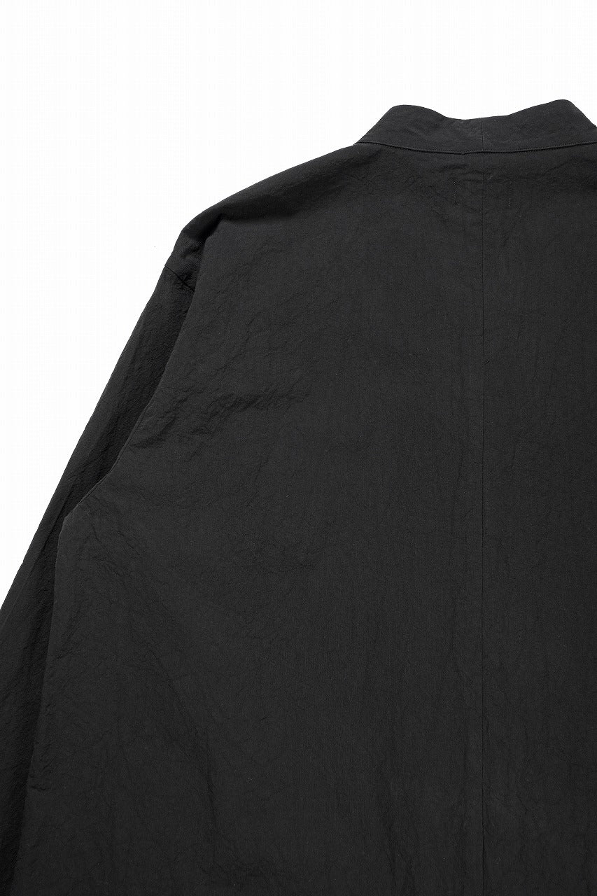 COLINA CARDIGAN SHIRT / GV-POPLIN (LOG WOOD BLACK) - Image 10