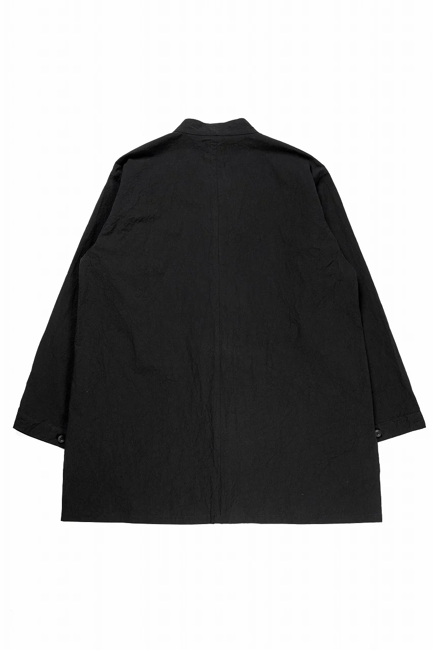 COLINA CARDIGAN SHIRT / GV-POPLIN (LOG WOOD BLACK) - Image 3