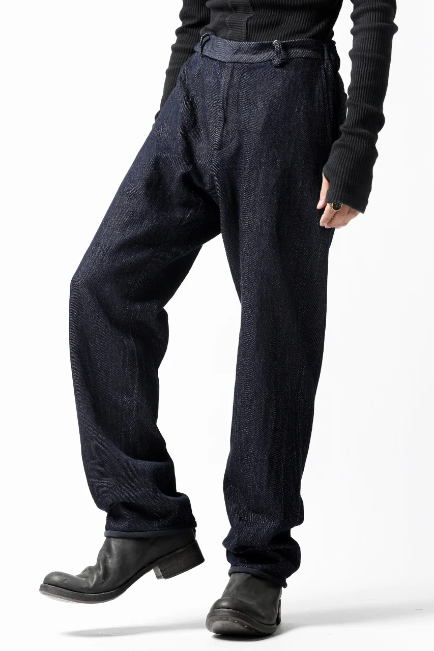 COLINA DRILL DENIM TROUSERS (INDIGO) - Image 3