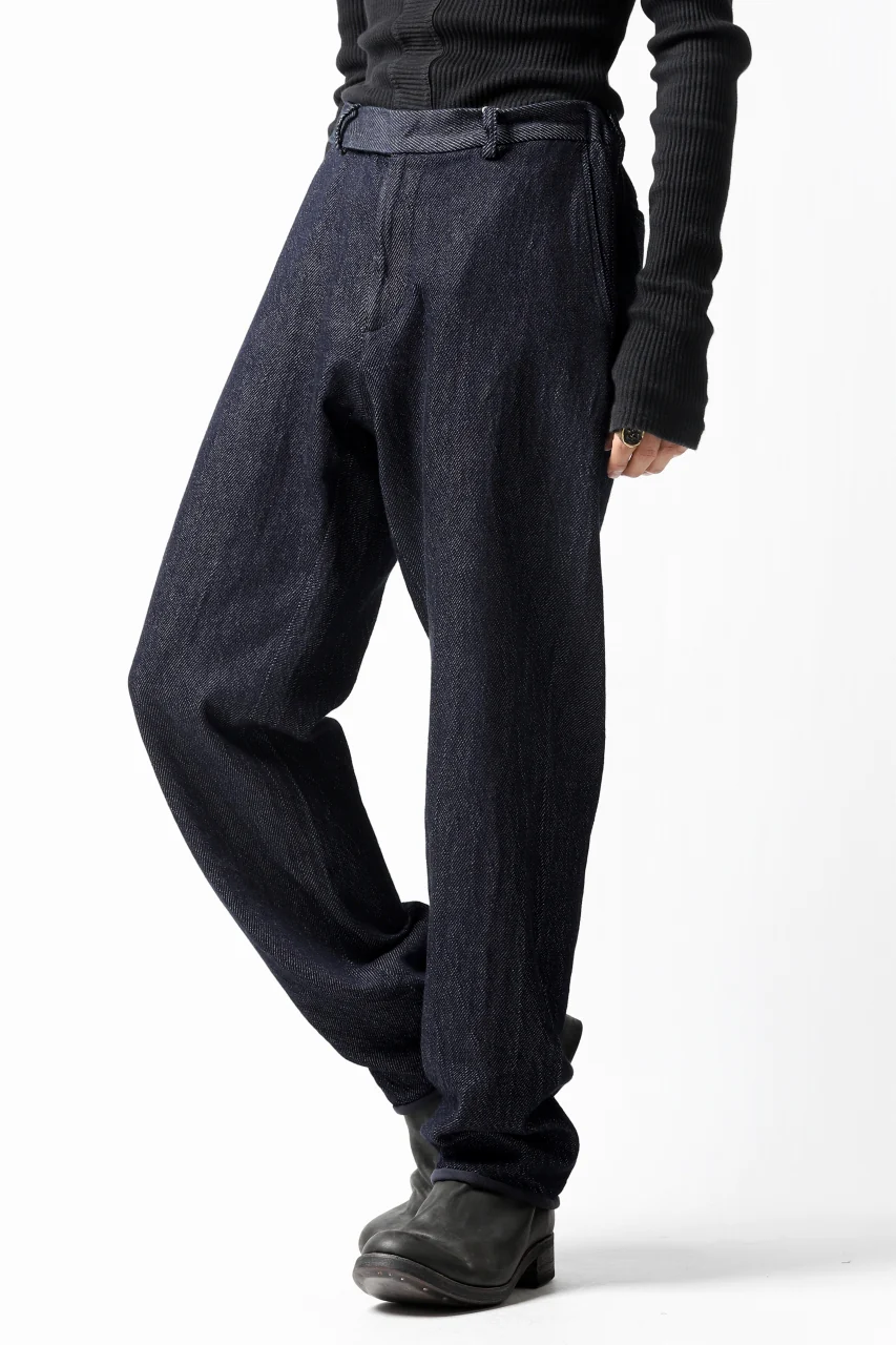 COLINA DRILL DENIM TROUSERS (INDIGO) - Image 4
