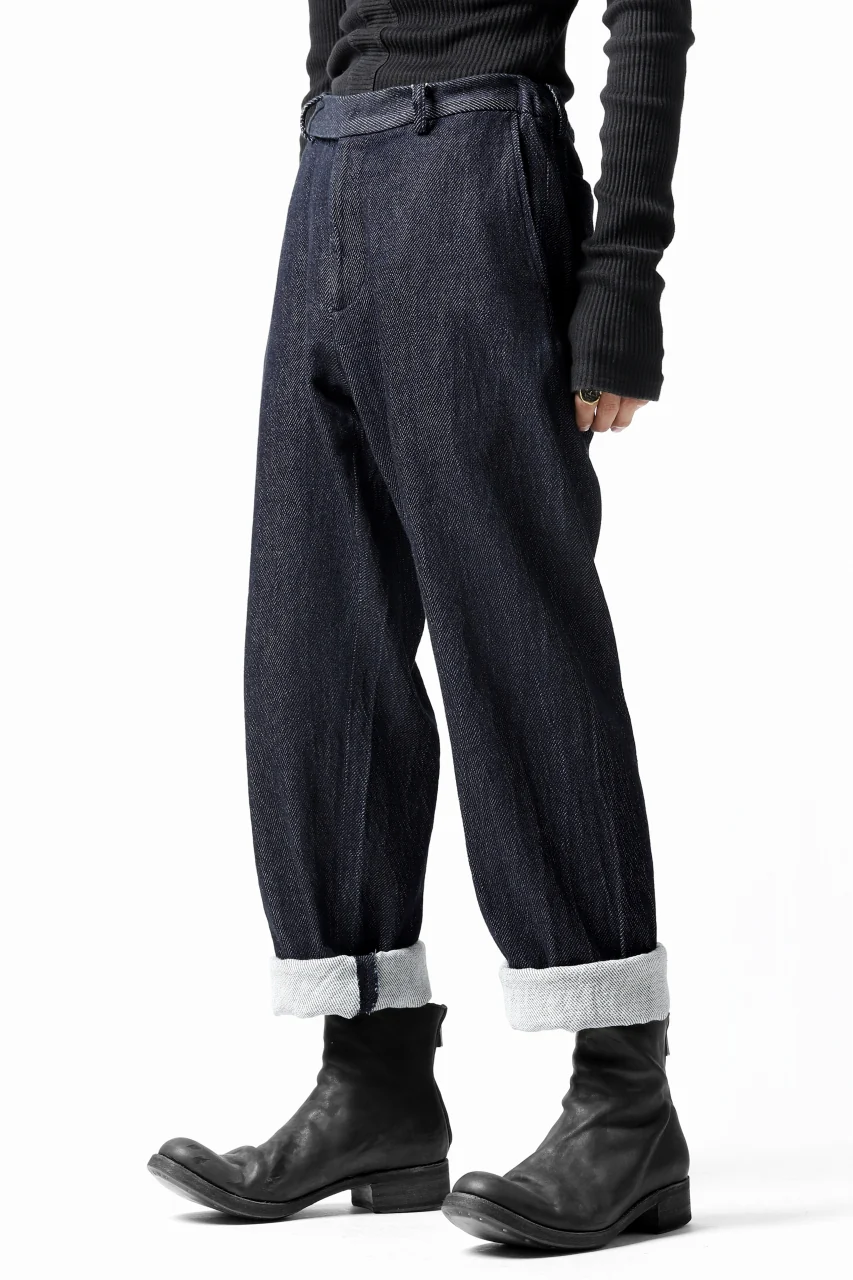 COLINA DRILL DENIM TROUSERS (INDIGO) - Image 7