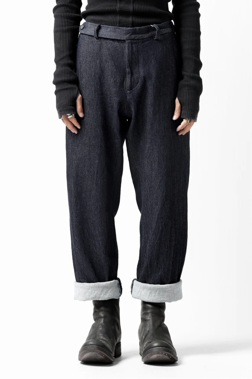COLINA DRILL DENIM TROUSERS (INDIGO) - Image 8