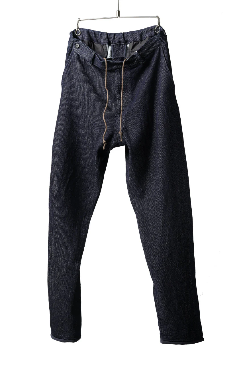 COLINA DRILL DENIM TROUSERS (INDIGO) - Image 9