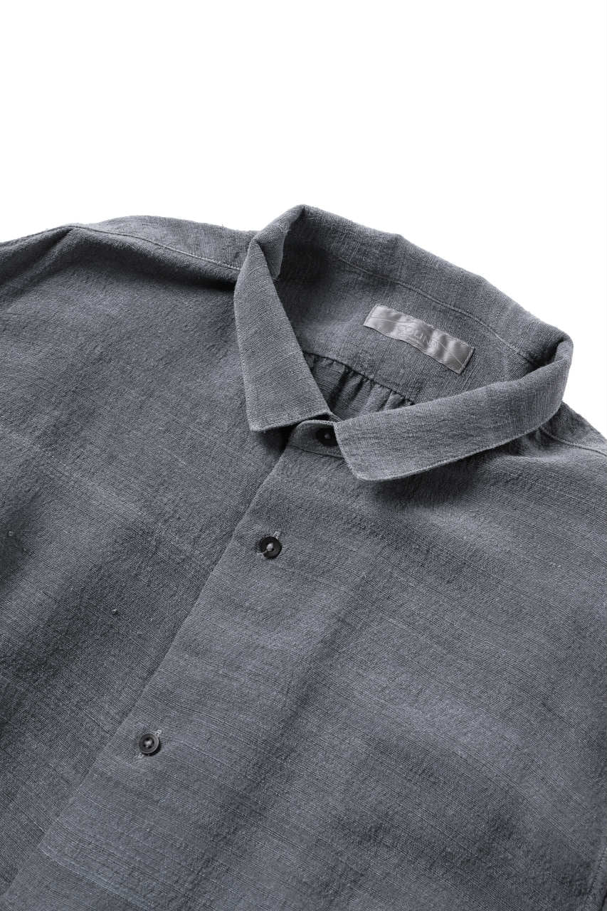 COLINA GARDENER SHIRT / SLUB SILK (SUMI DYED) - Image 22