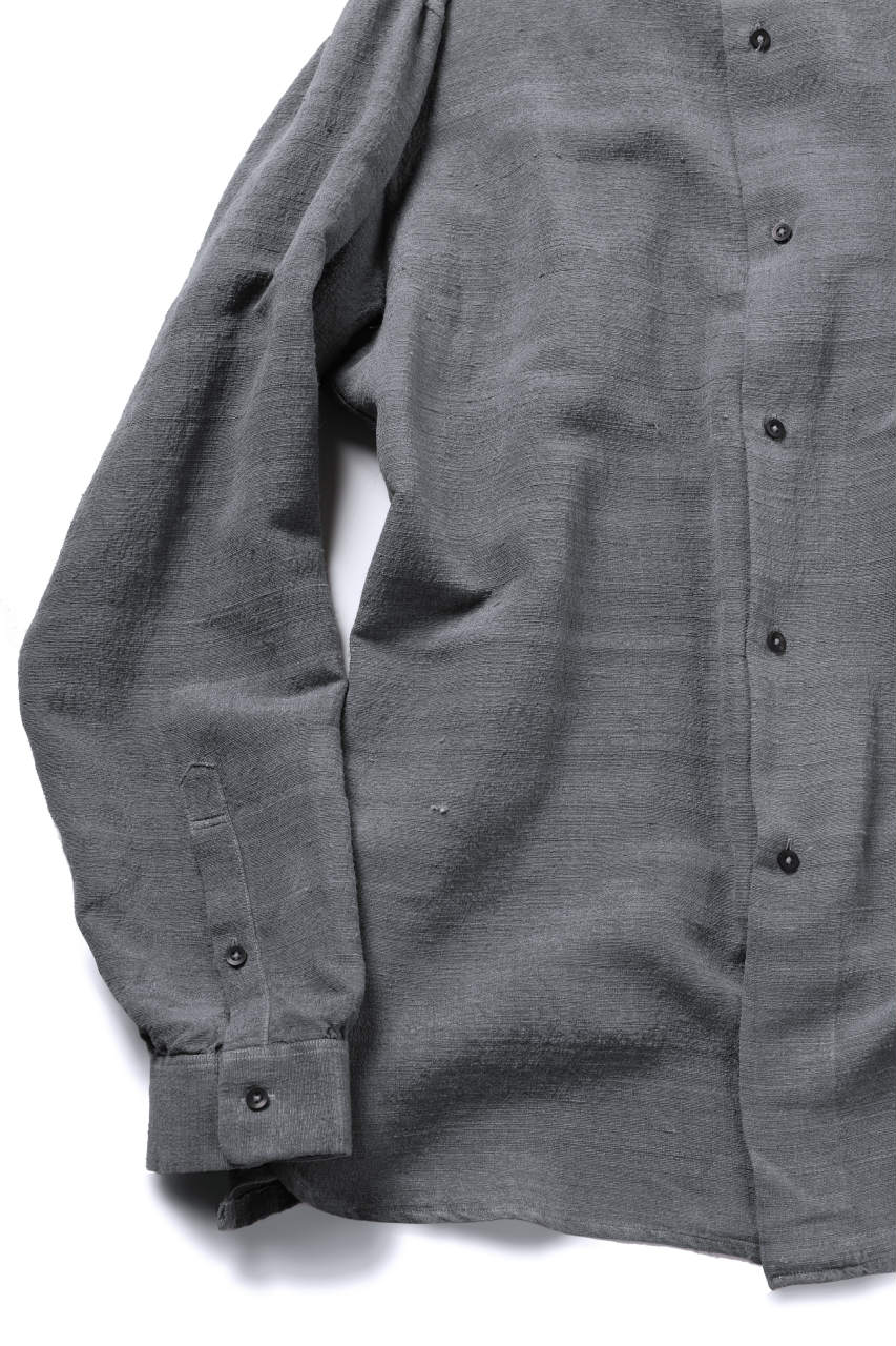 COLINA GARDENER SHIRT / SLUB SILK (SUMI DYED) - Image 23