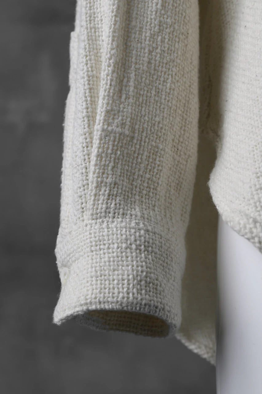COLINA GRANPA SHIRT / HANDSPAN ORGANIC COTTON (WHITE) - Image 10