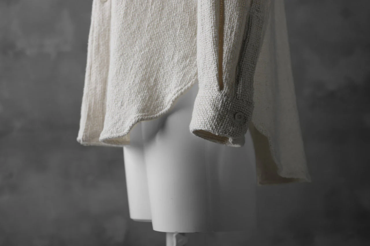 COLINA GRANPA SHIRT / HANDSPAN ORGANIC COTTON (WHITE) - Image 20