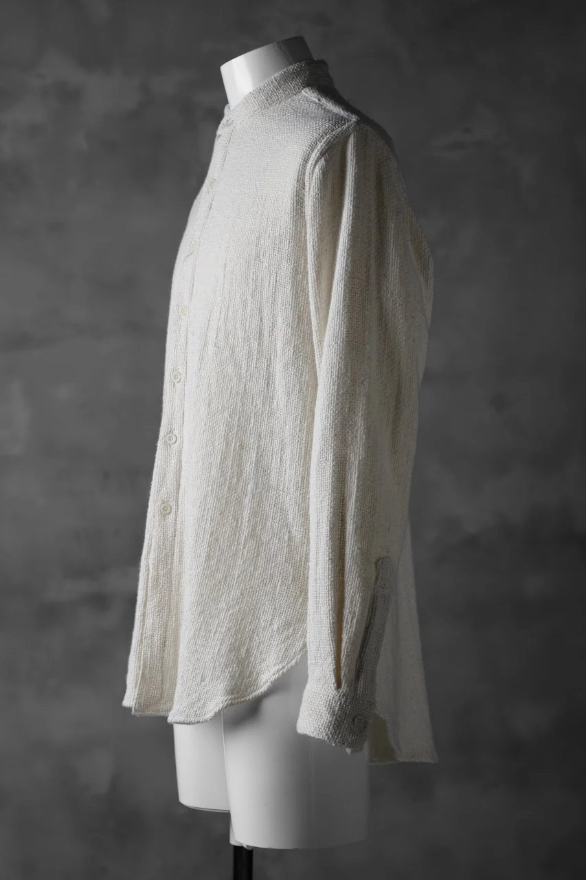 COLINA GRANPA SHIRT / HANDSPAN ORGANIC COTTON (WHITE) - Image 3