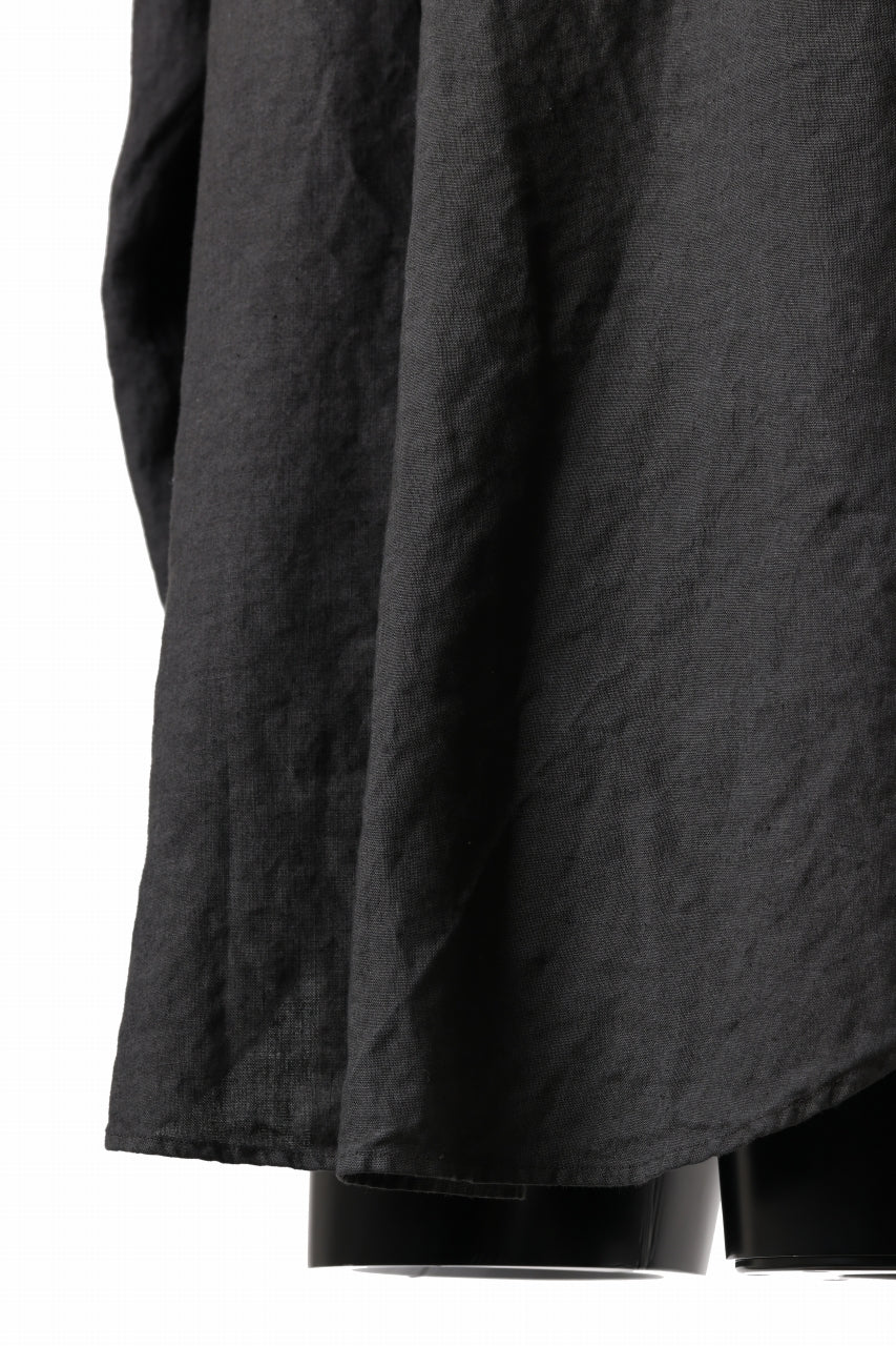 COLINA GRANPA SHIRT / NATURAL DYED LINEN POPLIN (LOGWOOD) - Image 12