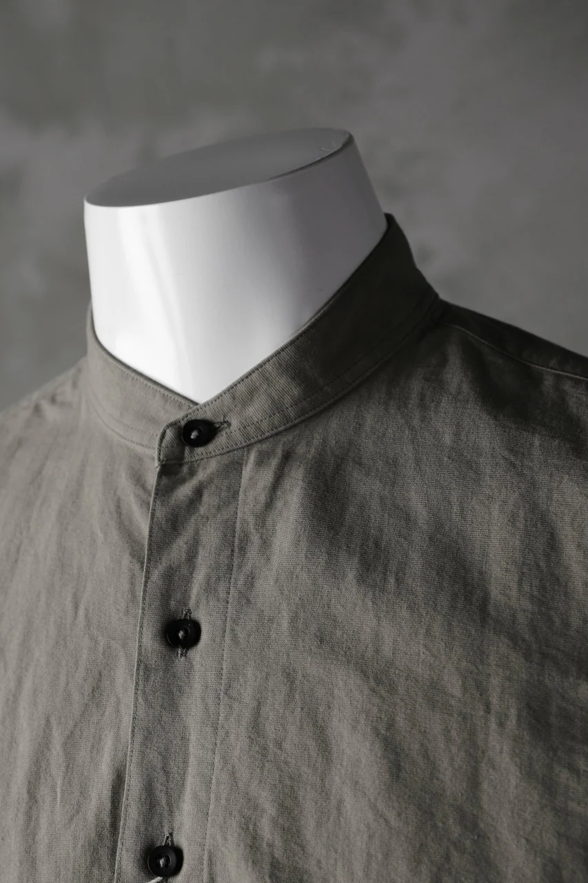 COLINA GRANPA SHIRT / PAPER COTTON (GRAY) - Image 11