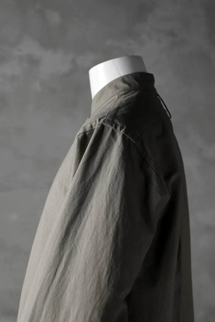 COLINA GRANPA SHIRT / PAPER COTTON (GRAY) - Image 13