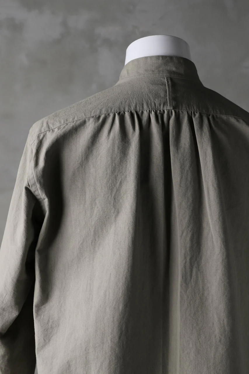 COLINA GRANPA SHIRT / PAPER COTTON (GRAY) - Image 15