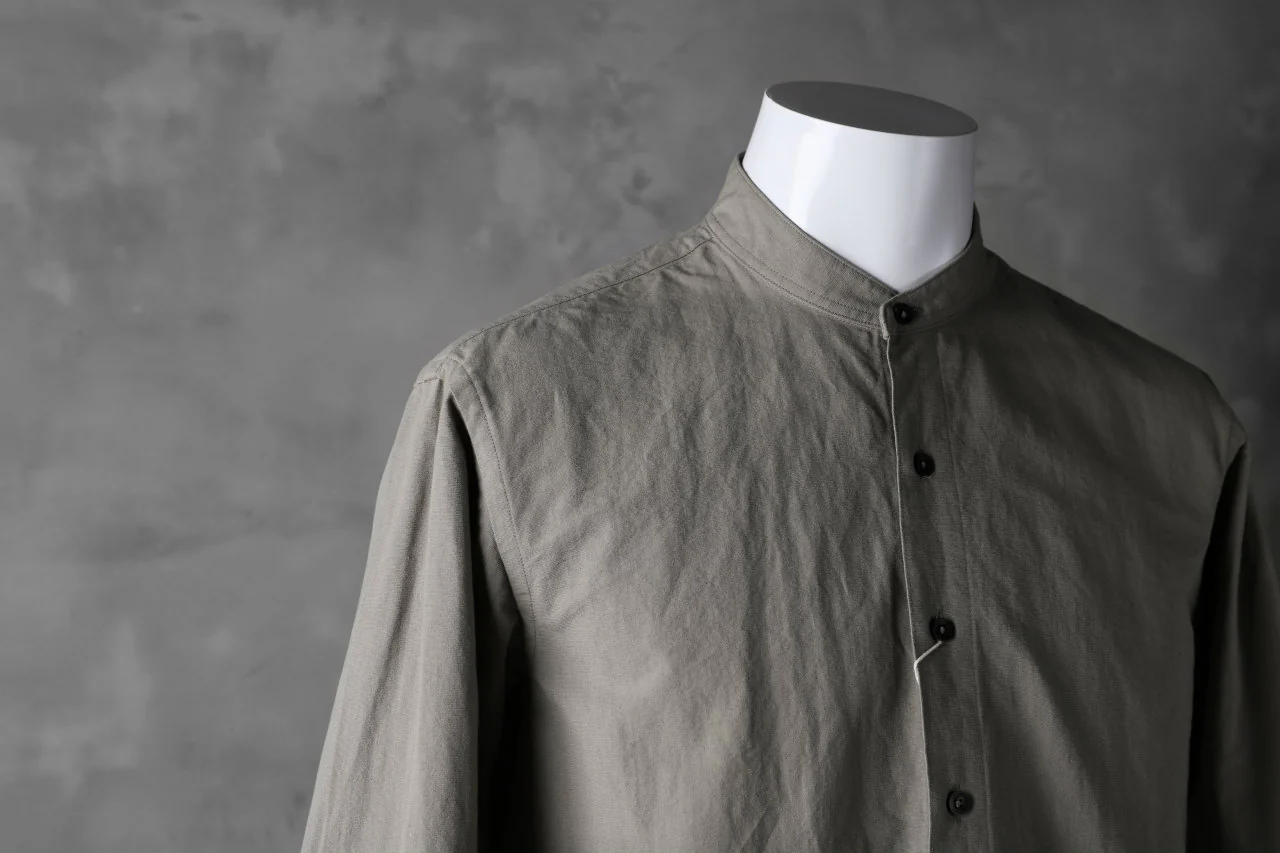 COLINA GRANPA SHIRT / PAPER COTTON (GRAY) - Image 17