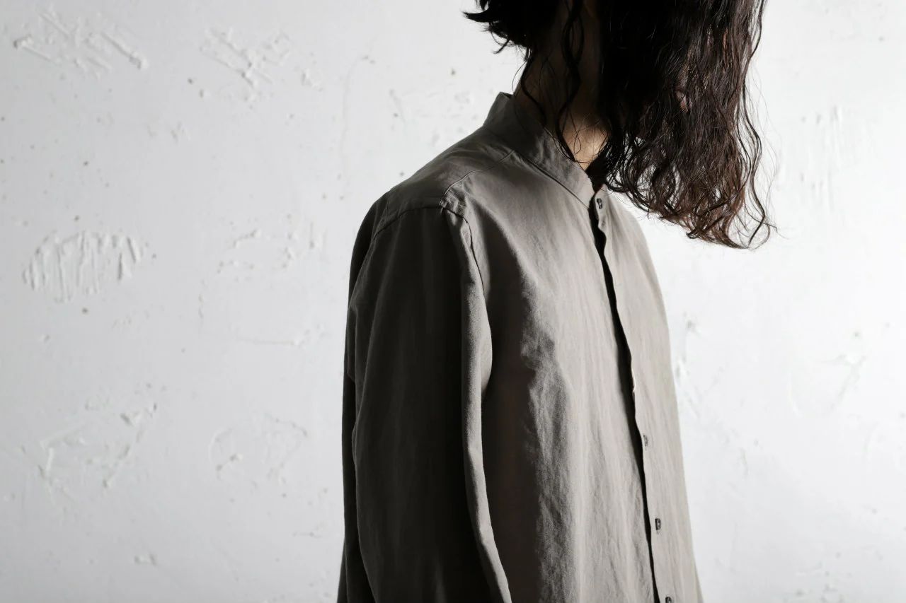 COLINA GRANPA SHIRT / PAPER COTTON (GRAY) - Image 27