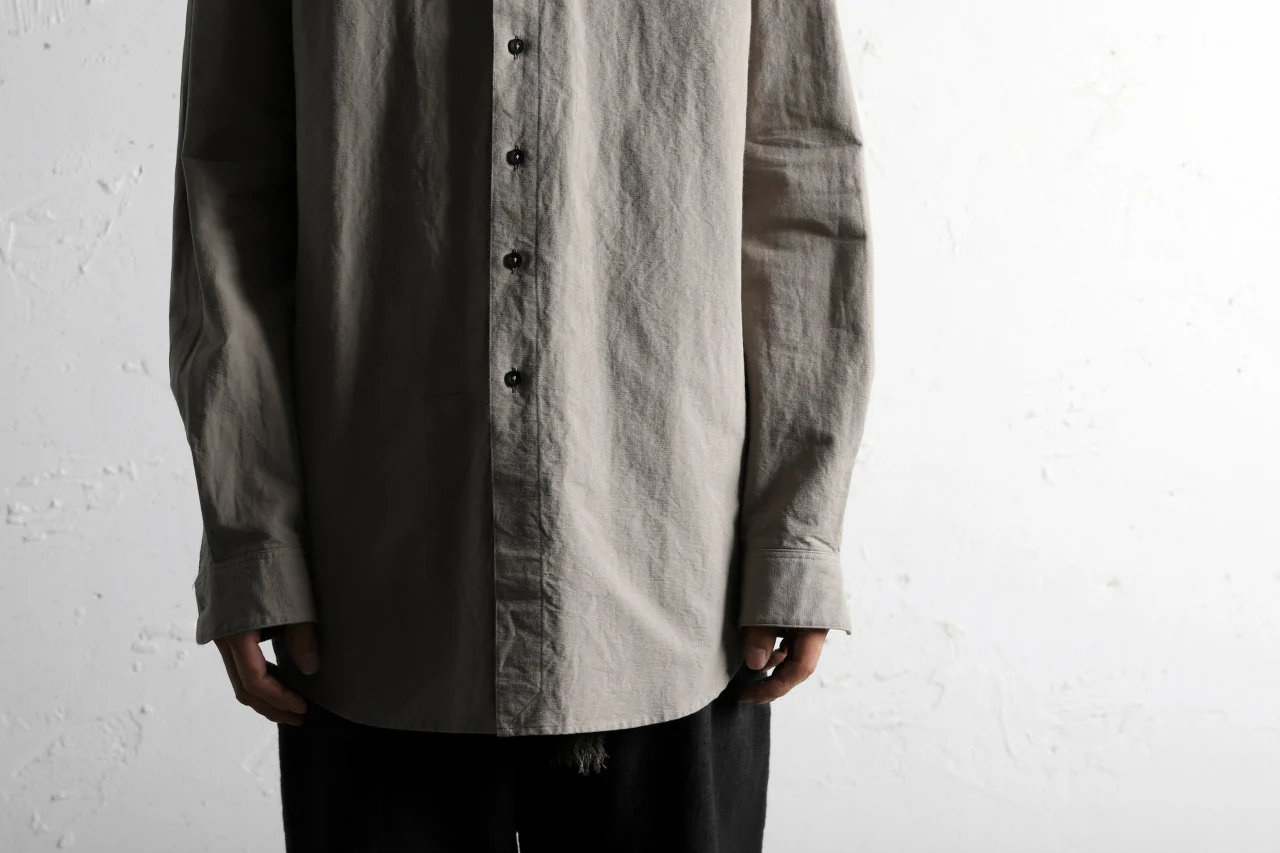 COLINA GRANPA SHIRT / PAPER COTTON (GRAY) - Image 29