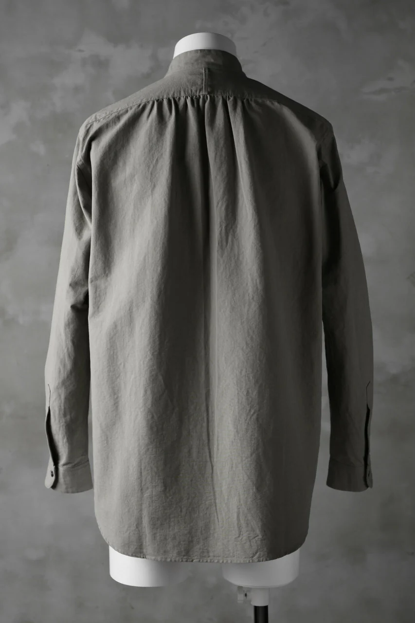 COLINA GRANPA SHIRT / PAPER COTTON (GRAY) - Image 3