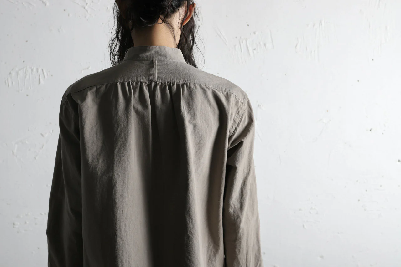 COLINA GRANPA SHIRT / PAPER COTTON (GRAY) - Image 30