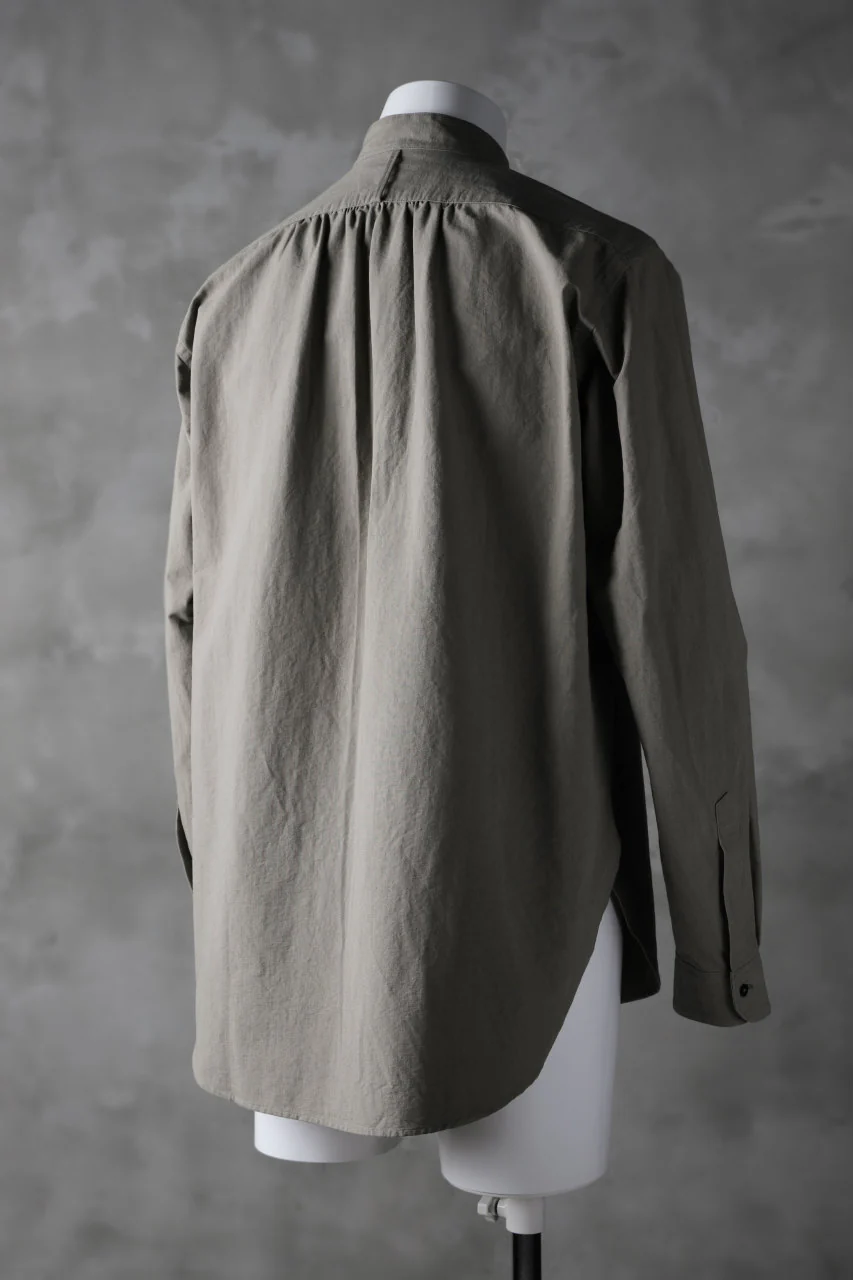 COLINA GRANPA SHIRT / PAPER COTTON (GRAY) - Image 4
