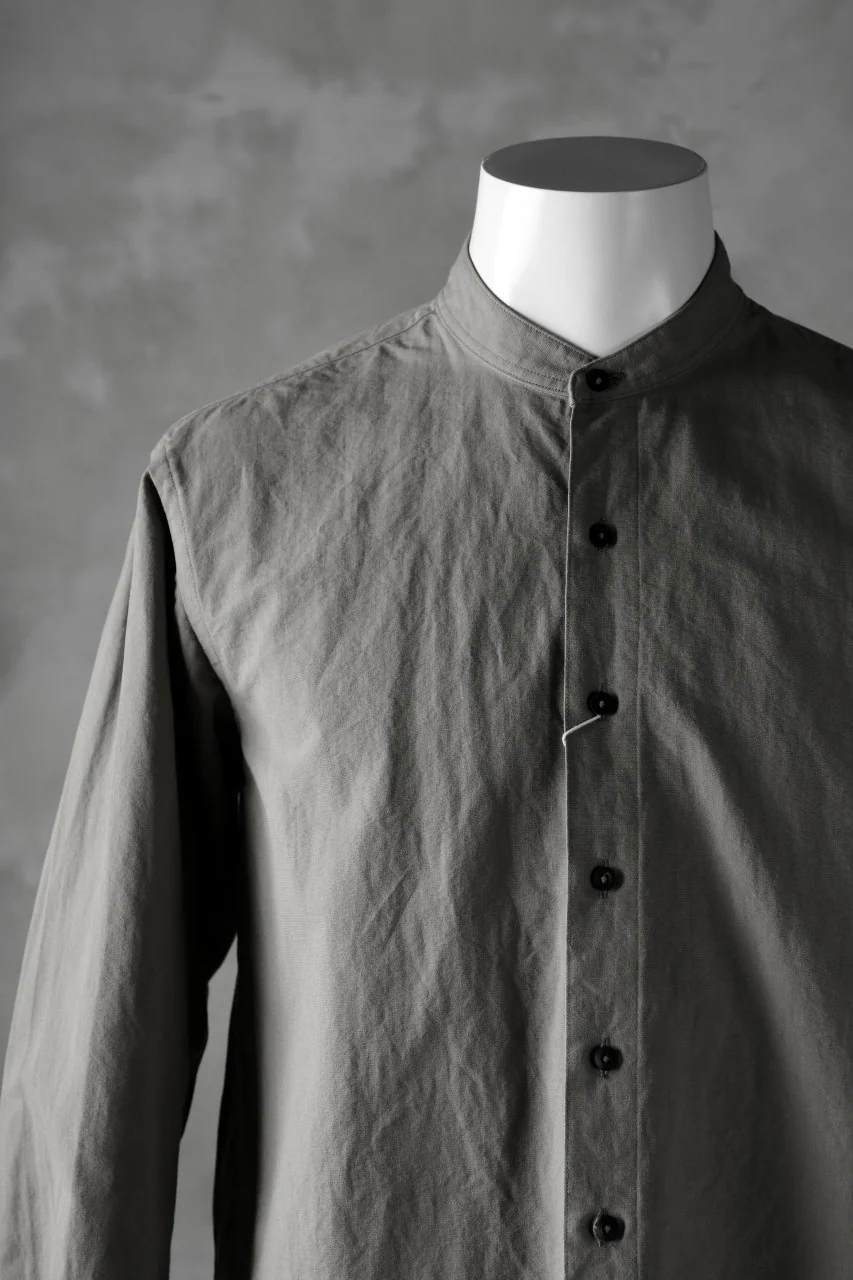 COLINA GRANPA SHIRT / PAPER COTTON (GRAY) - Image 5