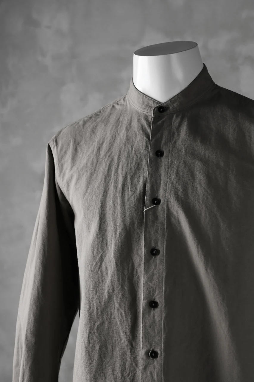 COLINA GRANPA SHIRT / PAPER COTTON (GRAY) - Image 6