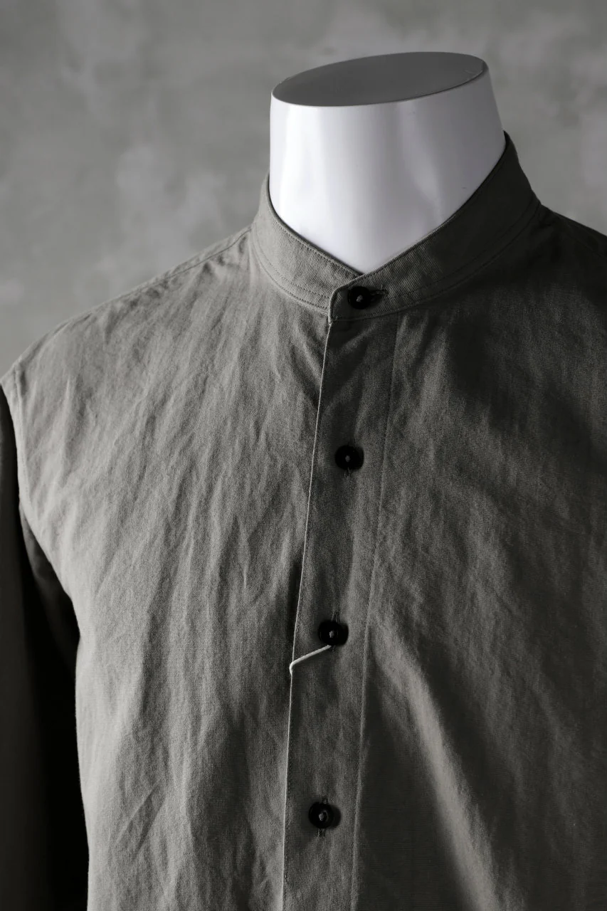COLINA GRANPA SHIRT / PAPER COTTON (GRAY) - Image 7