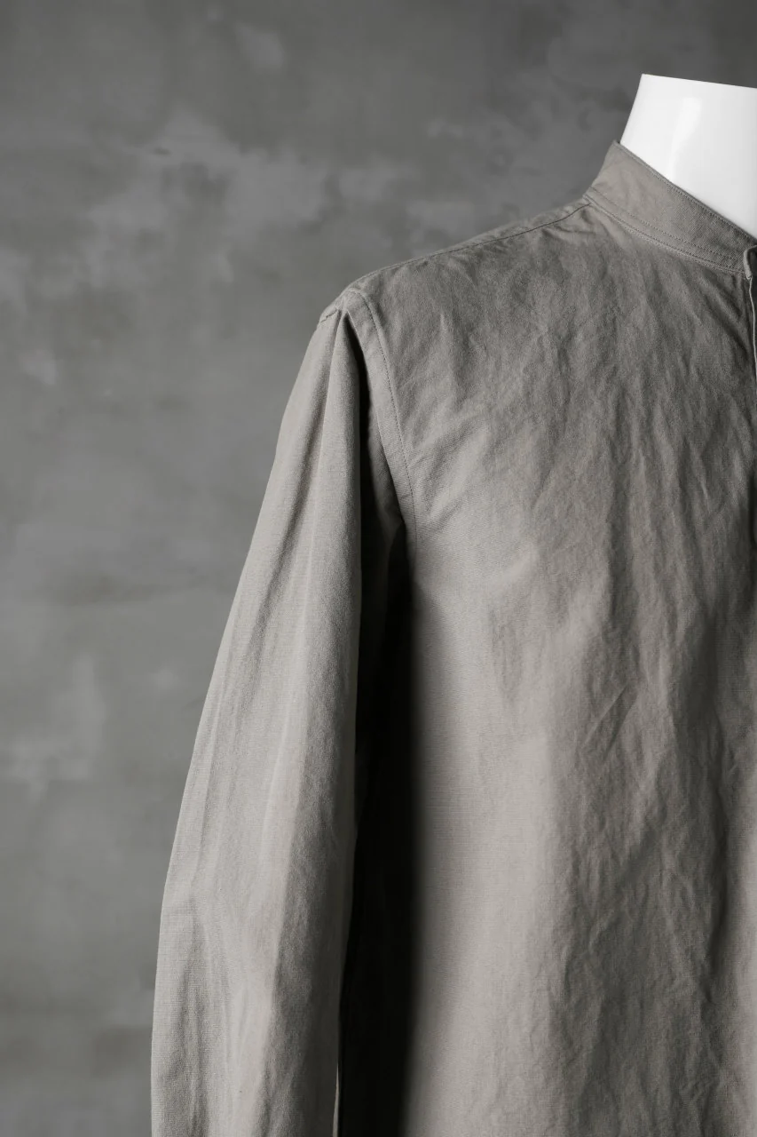 COLINA GRANPA SHIRT / PAPER COTTON (GRAY) - Image 8