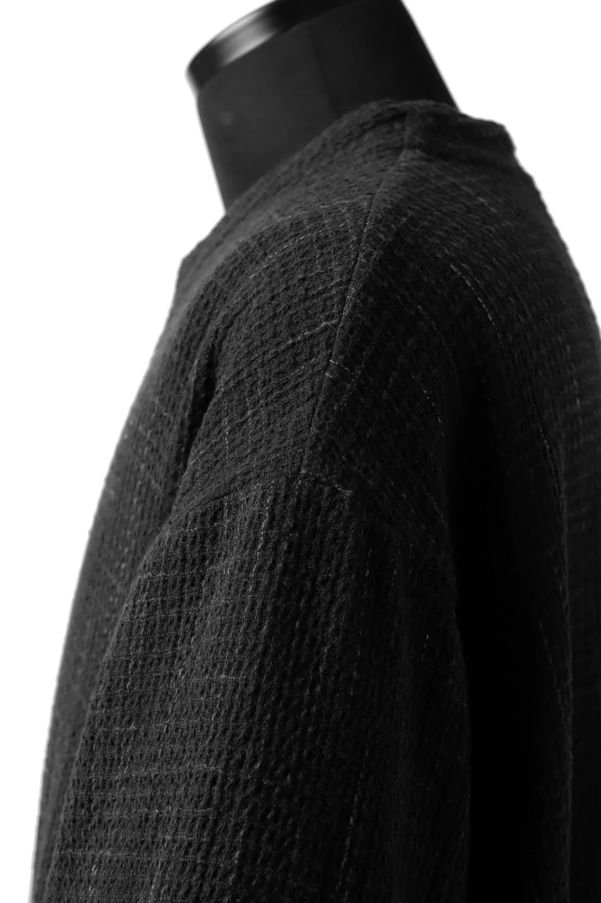 COLINA KEY NECK PULLOVER SHIRT / GARABO LIGHT SASHIKO (KASURI) - Image 11