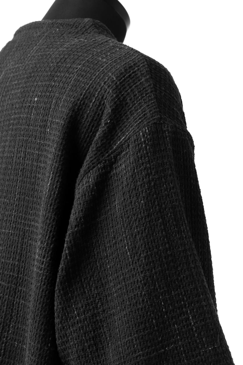 COLINA KEY NECK PULLOVER SHIRT / GARABO LIGHT SASHIKO (KASURI) - Image 13