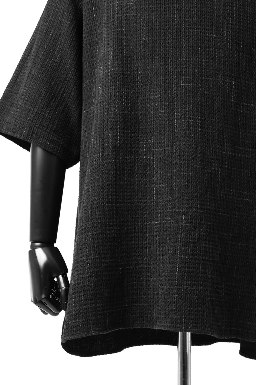 COLINA KEY NECK PULLOVER SHIRT / GARABO LIGHT SASHIKO (KASURI) - Image 7