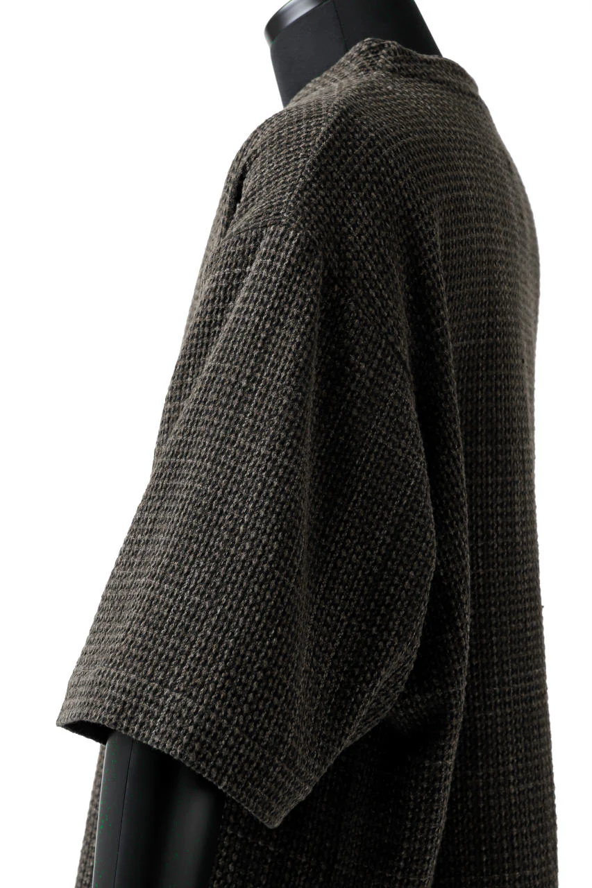 COLINA KEY NECK PULLOVER SHIRT / GARABO LIGHT SASHIKO (ZAKURO) - Image 11