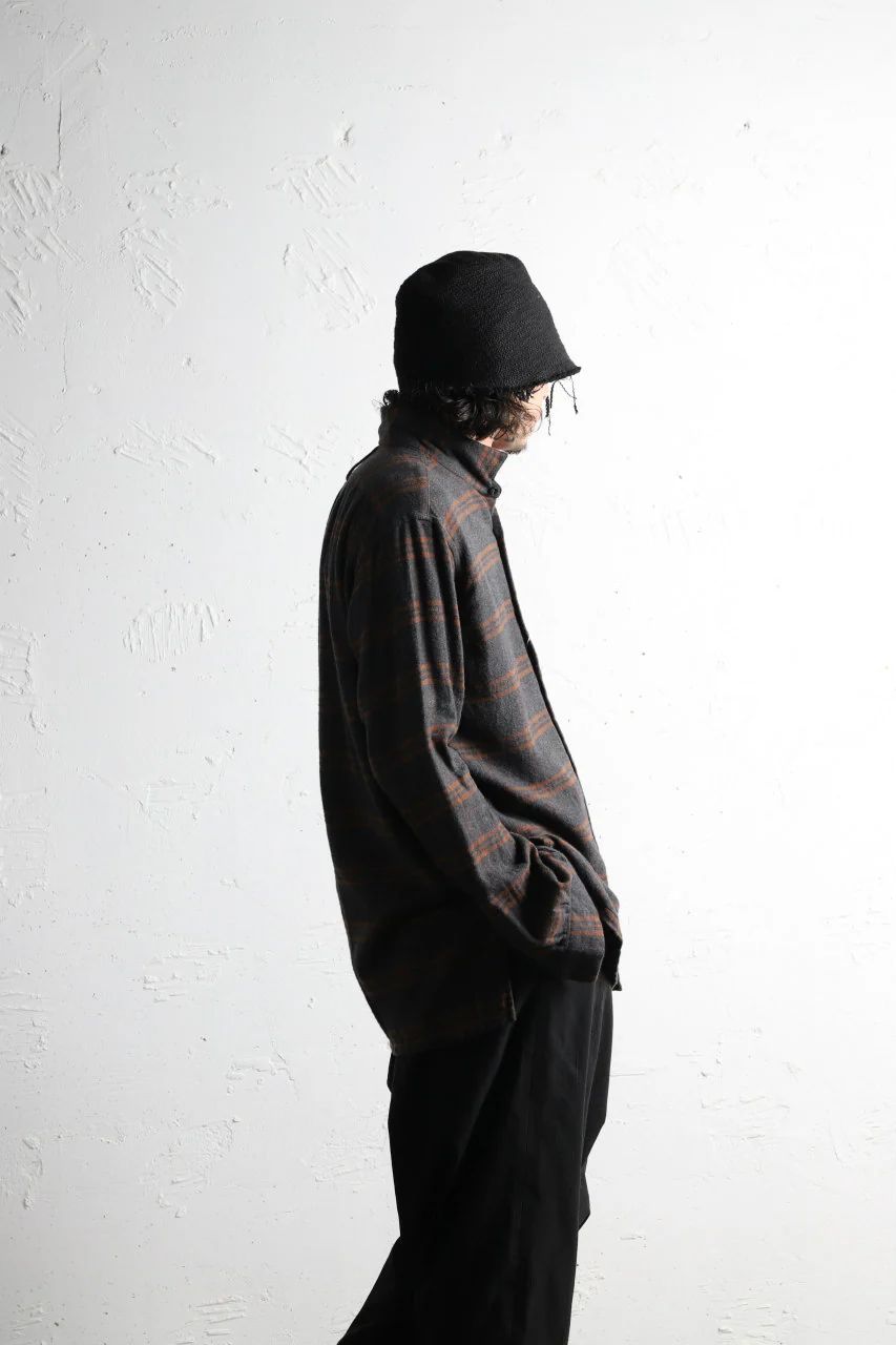 COLINA GARDENER CHECK SHIRT / SOFT FLANNEL (GREY x BROWN) - Image 23