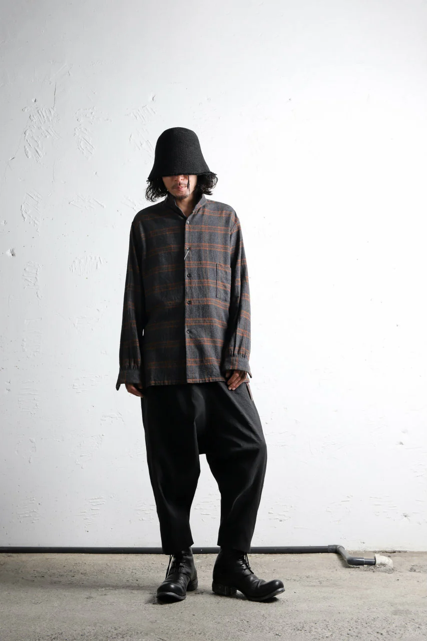 COLINA GARDENER CHECK SHIRT / SOFT FLANNEL (GREY x BROWN) - Image 25
